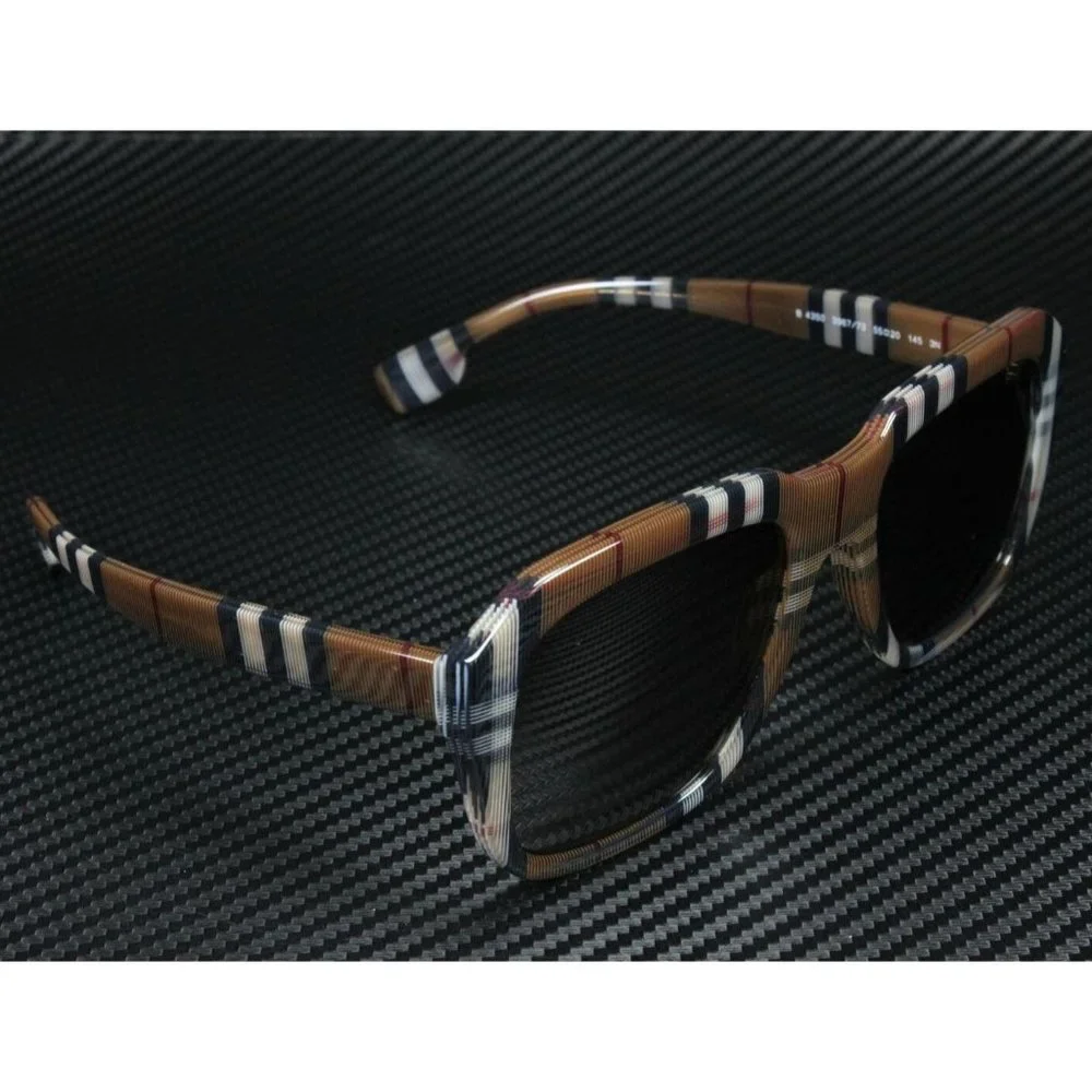 Burberry Dark Check Men's 55mm Sunglasses